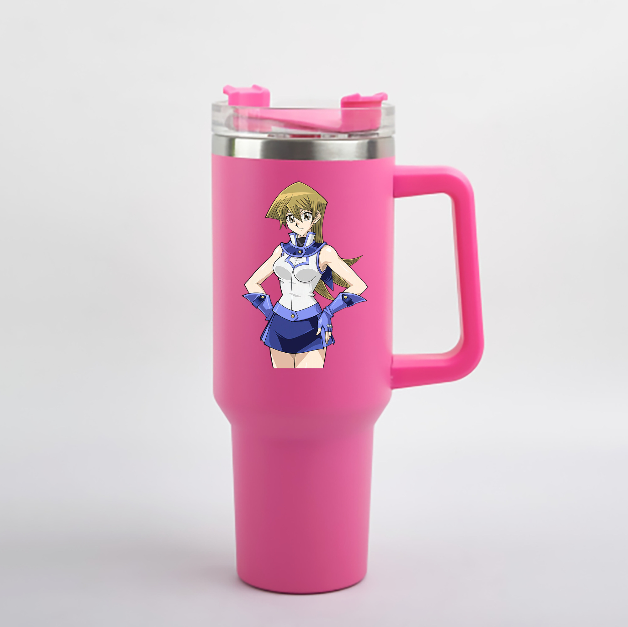 （画像用） 遊☆戯☆王 Yu-Gi-Oh! 1200mL車用タンブラー - クリスタルステッカー（プラスチックストロー付き）